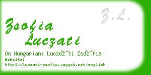 zsofia luczati business card